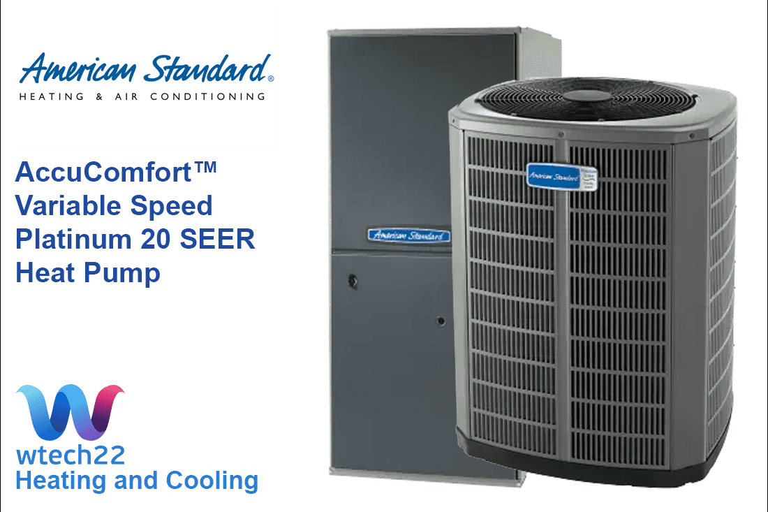 American Standard AccuComfort variable speed heat pump system service image